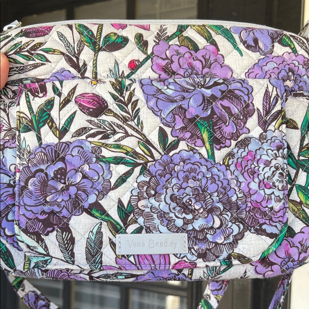 Vera Bradley Mini Carson Lavender Meadow Crossbody